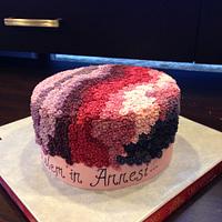 Thousand mini flower birthday cake