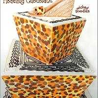 Leopard Print Shoe Cake