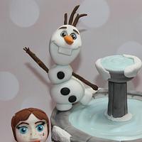 Frozen Themed Birthday Cake
