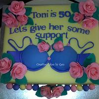 Toni's 50th cake