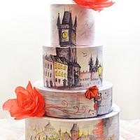 Prague Wedding Cake