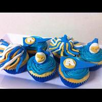 cheerleader cupcakes