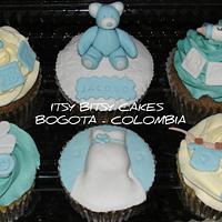 Boy babyshower cupcakes gift
