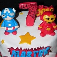 Super Heroes cake