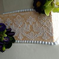 Offset Square Wedding Cake