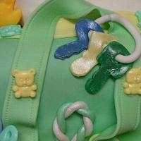 Buttons & Bears Diaper Bag Cake