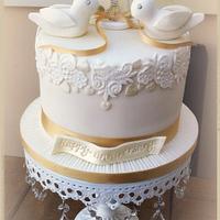 Love Bird - Golden Anniversary Cake
