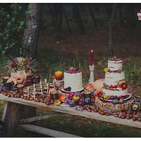 Boho Autumn Wedding Sweet Table