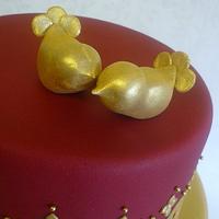 Asian inspired Baroque Wedding cake