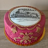 Orient Express themed cake
