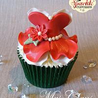 Xmas Dress Cupcakes
