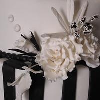 Black-White Wedding Cake