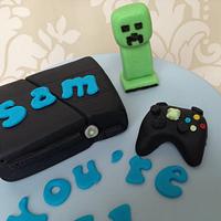 Xbox 360 Minecraft cake
