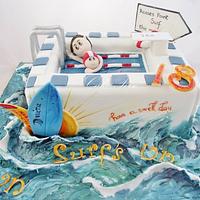 Surfing/Lifeguard Cake