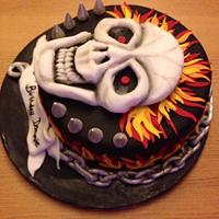 Ghost rider cake