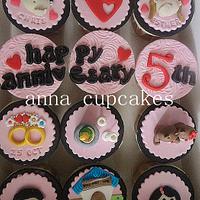 anniversary cupcakes