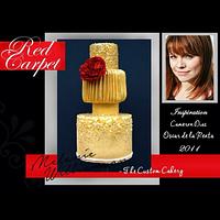 Oscar de la Renta inspired cake - Red Carpet Collab