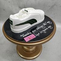 3D shoe in cream 
