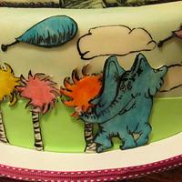 Dr. Seuss Inspired Baby Shower Cake