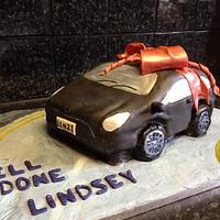 3D sculpted Car cake