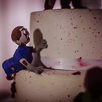 Zombie Wedding Cake for Friday the 13th