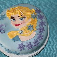 Cake with Elsa