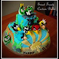 Angry Bird Birthday cake.