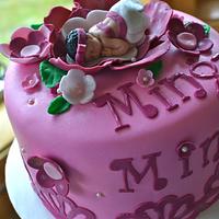 Pink Petal Baby Cake