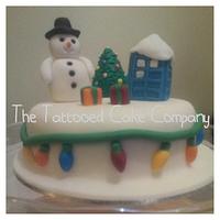 Tardis Christmas Cake