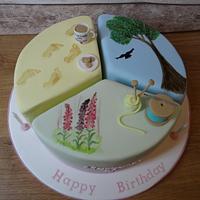 Triple celebration cake