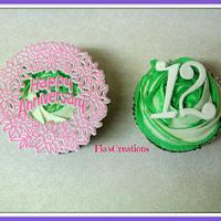 12th Anniversary Cupcakes