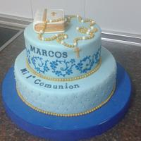 MARCOS' COMMUNION CAKE