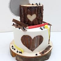Cake for carpenter.