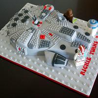 Lego  Millennium Falcon cake 