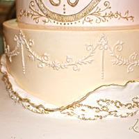 Delicate wedding cake