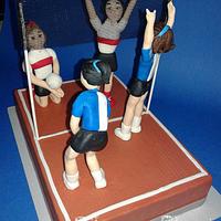Volley cake topper