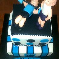 Weight Lifting themed cake