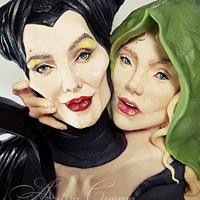 "Maleficent & Aurora" for Disney Deviant Sugar Art Collaboration