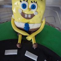 Mcqueen spongebob cake