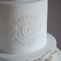 CPC 2nd birthday collaboration- Designer dress wedding cake 
