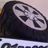 Lexus tire wheel cake