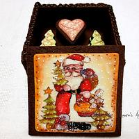 Christmas shortcrust pastry gift box