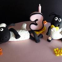 Shaun the sheep and timmy cake