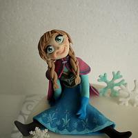 Frozen cake, Princess Anna and Olaf