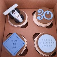 30th Birthday Cupcakes