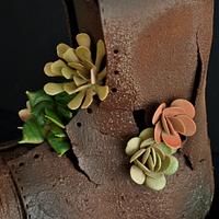 Garden succulent pot, Old Shoe