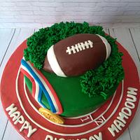 American football cake