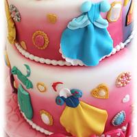 Princess/Heroes twin cake