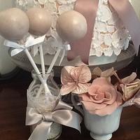Tickety Boo - vintage lace piped flowers