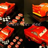 Cars Lightning McQueen Cake